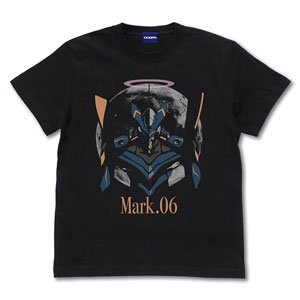 Evangelion Moon & Mark.06 T-Shirt Black S (Anime Toy)