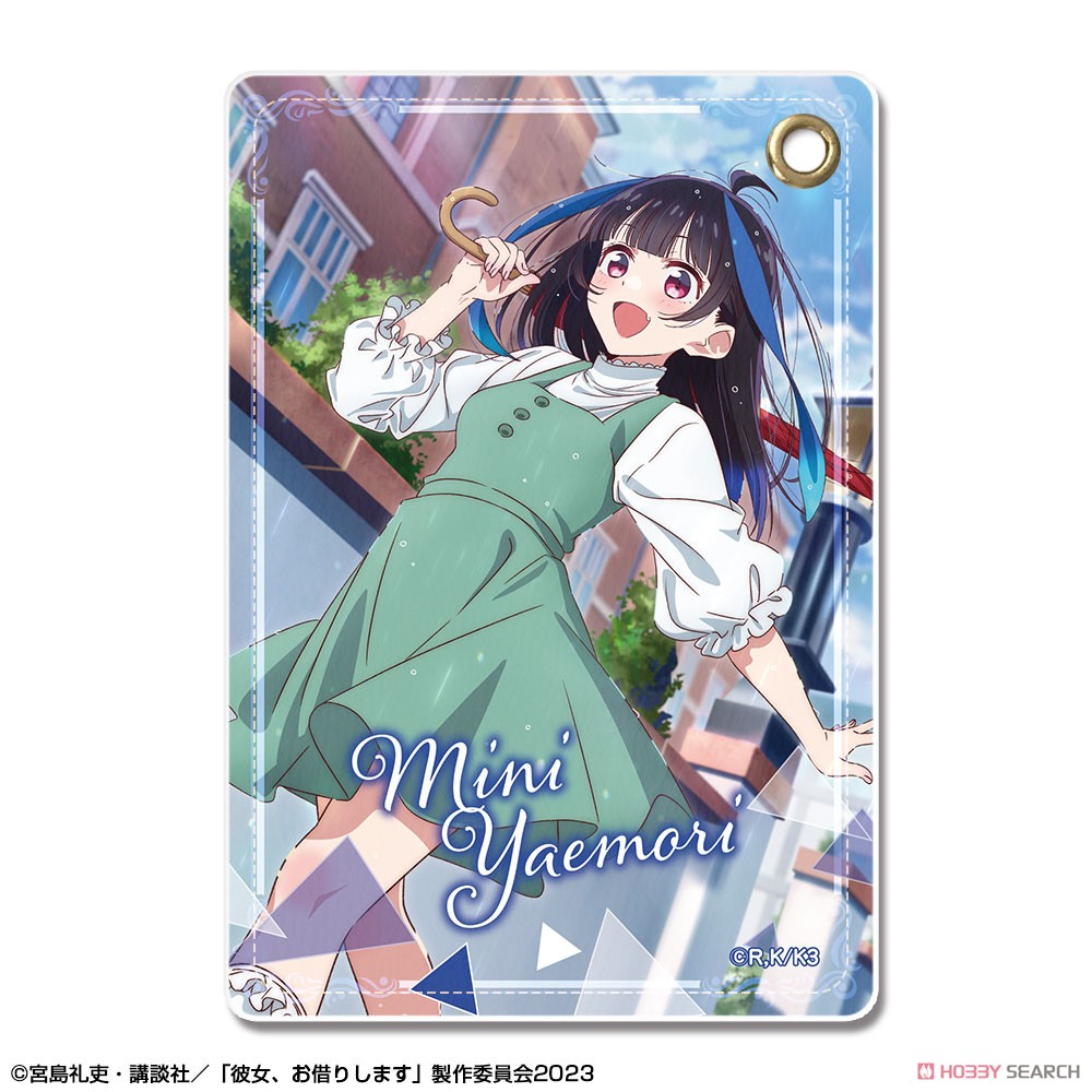 彼女、お借りします レザーパスケース Ver.3 デザイン10 (八重森みに/B) (キャラクターグッズ) 商品画像1