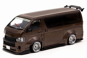 Toyota Hiace Widebody Brown (ミニカー)