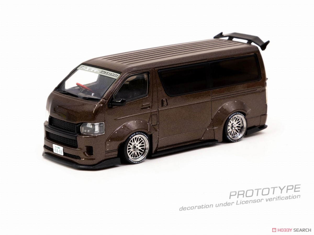Toyota Hiace Widebody Brown (ミニカー) 商品画像1