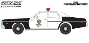 Hollywood Series - 1:24 The Terminator (1984) - 1977 Plymouth Fury - Metropolitan Polic (Diecast Car)
