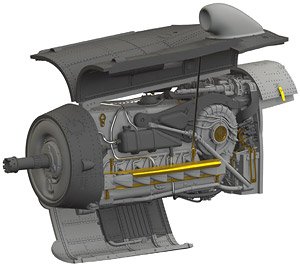 Bf109K-4 エンジン (エデュアルド用) (プラモデル)