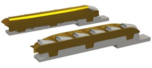 Bf109K-4 排気管 (エデュアルド用) (プラモデル)
