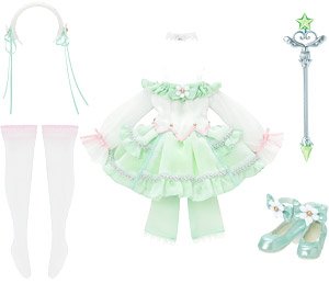 PNS Magical CUTE -Floral Ease- Dress Set (Mint x Pink) (Fashion Doll)