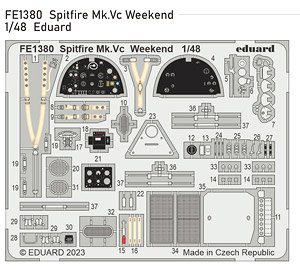 スピットファイア Mk.Vc ズームエッチングパーツ (エデュアルド用) (プラモデル)