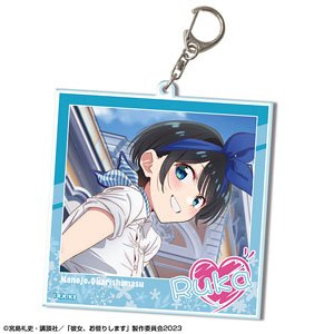 Rent-A-Girlfriend Big Acrylic Key Ring Ver.2 Design 08 (Ruka Sarashina/B) (Anime Toy)