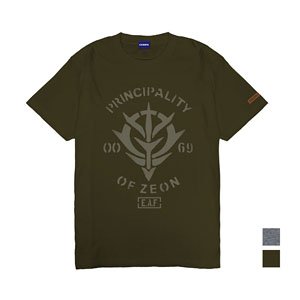 Mobile Suit Gundam Zeon E.A.F. Heavy Weight T-Shirt Moss S (Anime Toy)