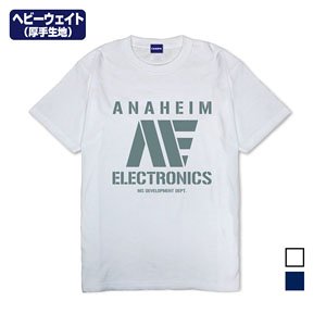 Mobile Suit Z Gundam Anaheim Electronics Heavy Weight T-Shirt White L (Anime Toy)