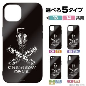 Chainsaw Man Tempered Glass iPhone Case for 13/14 (Anime Toy)