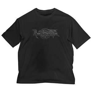 Bayonetta Big Silhouette T-Shirt Black L (Anime Toy)
