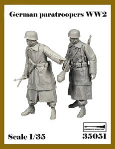 WWII ドイツ 降下猟兵セット(2体入) (プラモデル)