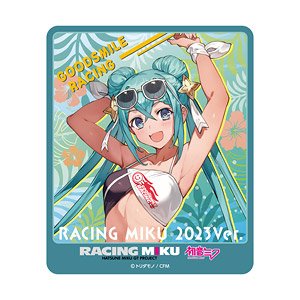 Racing Miku 2023 Tropical Ver. Magnet Car Sticker (Anime Toy)