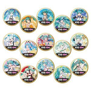 Hatsune Miku GT Project 15th Anniversary Trading Big Can Badge (Set of 15) (Anime Toy)