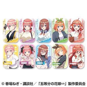 The Quintessential Quintuplets 3 Marukaku Can Badge 2 (Set of 10) (Anime Toy)