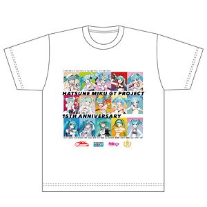 初音ミク GTプロジェクト 15周年記念 Tシャツ (XLサイズ) (キャラクターグッズ)