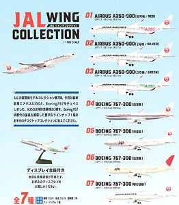 JAL Wing Collection 7 (Set of 10) (Plastic model)