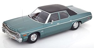 ダッジ モナコ 1974 ビニール ルーフ グリーンメタリック/ブラック (ミニカー)