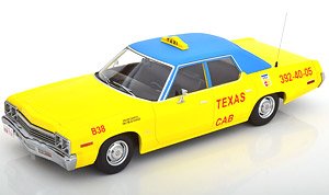 ダッジ モナコ 1974 テキサスタクシー イエロー/ブルー (ミニカー)