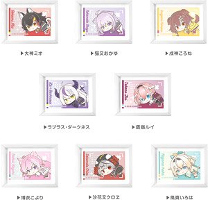 Art Frame Collection Hololive Hug Meets E Box (Set of 8) (Anime Toy)