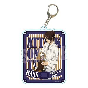 A Little Big Acrylic Key Ring Attack on Titan Hange Zoe with Dog Ver. (Anime Toy)