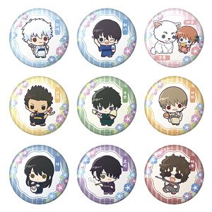 Gin Tama Trading Mini Chara Can Badge (Set of 9) (Anime Toy)