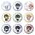 Gin Tama Trading Mini Chara Can Badge (Set of 9) (Anime Toy) Item picture1