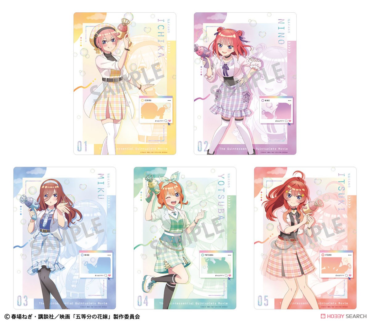 映画 五等分の花嫁 下敷き 中野五月 バブルガン (キャラクターグッズ) その他の画像1