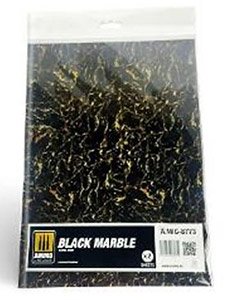 Black Marble. Sheet of Marble - 2 pcs. (Plastic model)