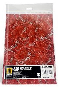 Red Marble. Round Die-cut for Bases for Wargames - 2 pcs. (Plastic model)