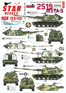 War in Ukraine # 7. Russian 2S19 MSTA-S in 2022. (Plastic model)