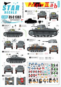 WWII ドイツ II号戦車a/b型 初期型サスペンション装着型 (デカール)