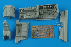 F-15C Eagle cockpit set - (early version) (for Hasegawa) (Plastic model)