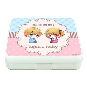 Accessory Case [Oshi no Ko] 01 Aqua & Ruby (Childhood) (Mini Chara Illustration) (Anime Toy)