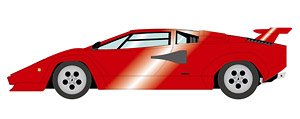 Lamborghini Countach LP5000S 1982 with Rear Wing キャンディレッド (ブラックインテリア) (ミニカー)