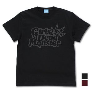 Angel Beats! Girls Dead Monster T-Shirt Black L (Anime Toy)