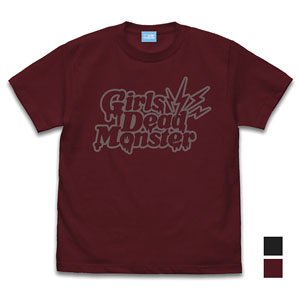 Angel Beats! Girls Dead Monster T-Shirt Burgundy XL (Anime Toy)