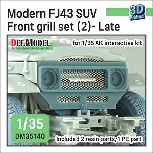 現用 FJ43小型四輪駆動車用 フロントグリルセット＃2 後期型(AKインタラクティブ用) (プラモデル)