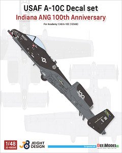 現用 アメリカ空軍 A-10Cデカールセット インディアナ州空軍100周年記念塗装(アカデミー用) (プラモデル)