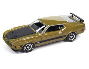 1973 Ford Mustang Mach 1 Green / Black (Diecast Car)