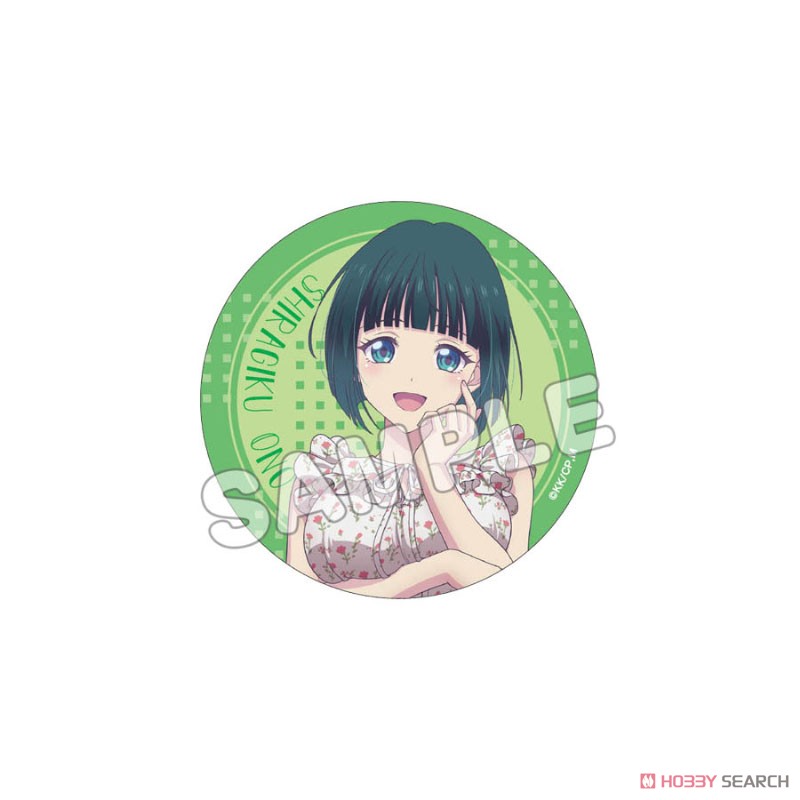 女神のカフェテラス 描き下ろし缶バッジ 小野白菊(私服) (キャラクターグッズ) 商品画像1