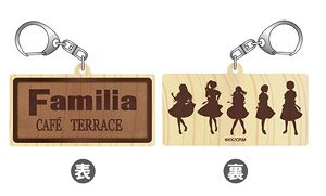 女神のカフェテラス 木製キーホルダー(ファミリア仕様) (キャラクターグッズ)