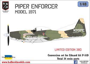 Piper Enforcer (model 1971) Conversion Set for Eduard Kit P-51D (Plastic model)