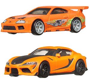 Hot Wheels Premium 2 packs The Fast and the Furious - 2021 Toyota GR Supra / Toyota Supra (Toy)