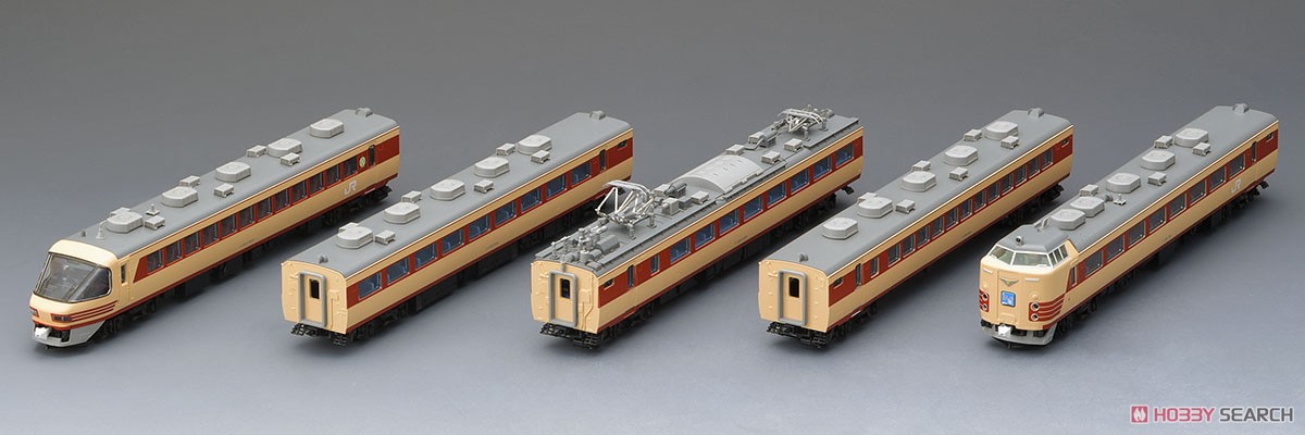 J.R. Limited Express Series 485 (Kyoto Railyard/KURO481-2000) `Raicho` Standard Set (Basic 5-Car Set) (Model Train) Item picture12
