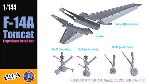 F-14A Tomcat Flaps Down Detail Set (Plastic model)