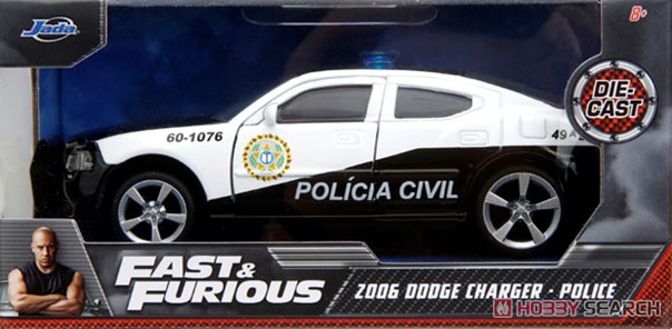 F&F 2006 Dodge Charger Police Car (Diecast Car) Package1