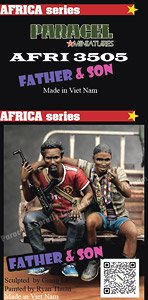 African Passenger 1 ( Father & son ) (Plastic model)