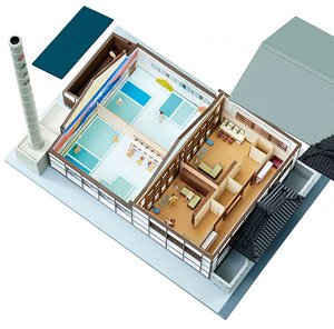 Ecoructure MD04 Micro Doll House Public Bath House (Unassembled Kit) (Model Train)