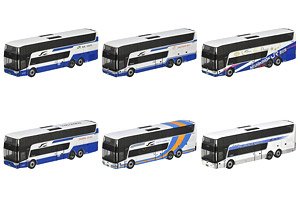 The Bus Collection Scania Astromega TDX24 J.R.Bus Special (6 Types / Set of 6) (Model Train)