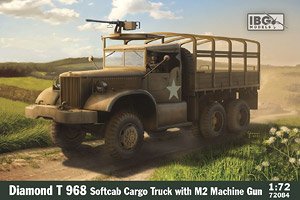 米・ダイヤモンドT968カーゴトラック+M2機関銃搭載・ソフトキャブ (プラモデル)